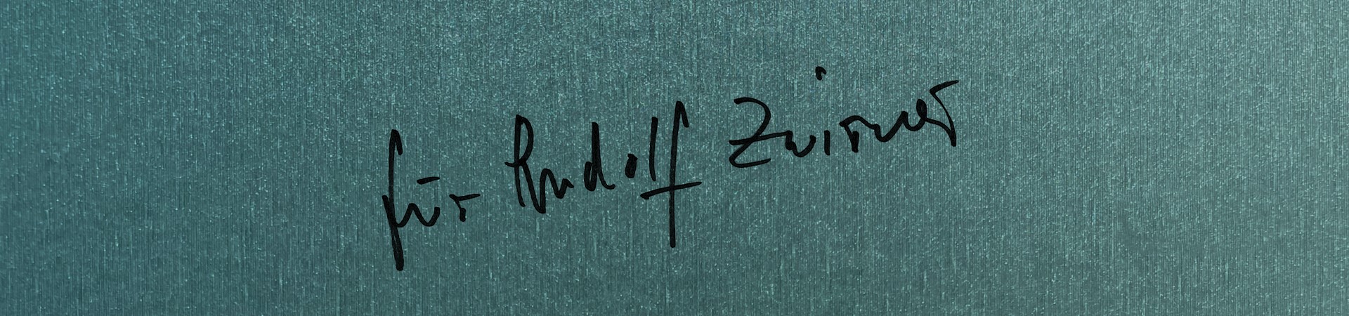 Leben in Bildern. Ein Portrait des Sehens für Rudolf Zwirner